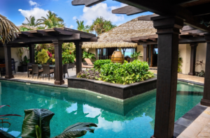 Presidential Villa private pool at Te Manava Luxury Villas