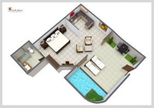 Pool VIlla Suite Floorplan
